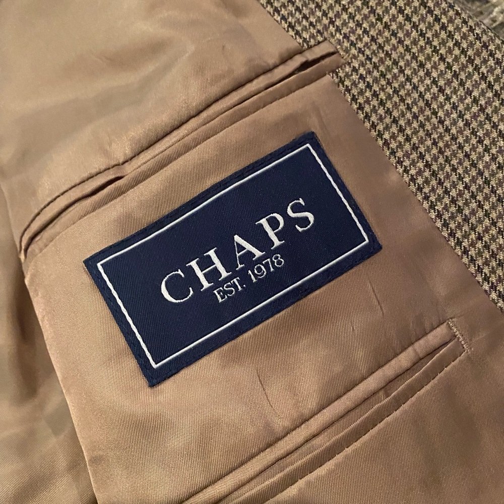Chaps Men's Classic Checkered Blazer - Picture 3 of 5